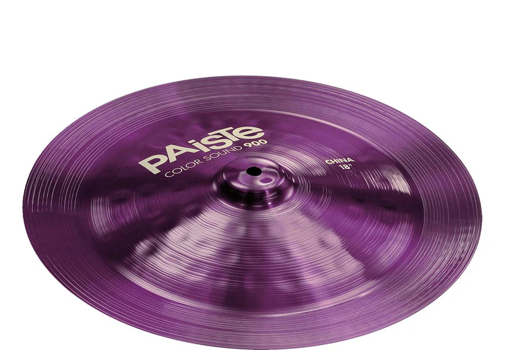 PAISTE 900 COLOR SOUND PURPLE CHINA 18 PLATO BATERIA