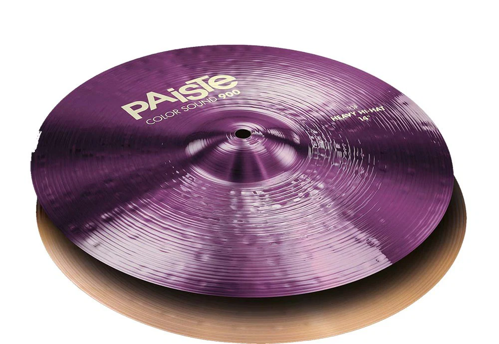 PAISTE 900 COLOR SOUND PURPLE HEAVY HIHAT 15 PLATOS BATERIA