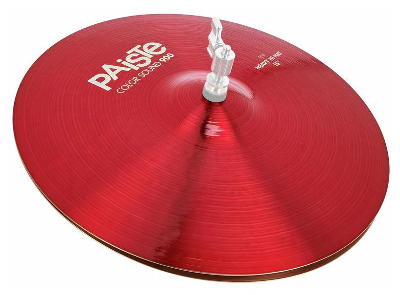 PAISTE 900 COLOR SOUND RED HEAVY HIHAT 15 PLATOS BATERIA