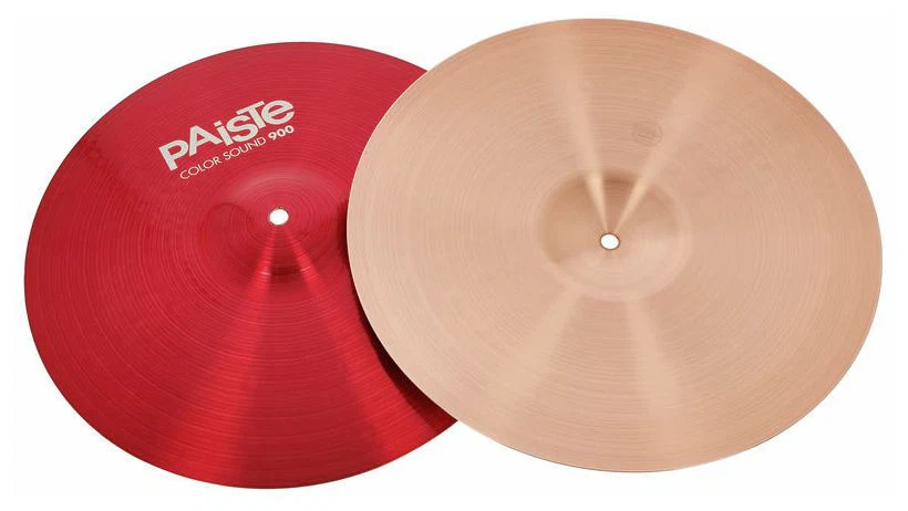 PAISTE 900 COLOR SOUND RED HEAVY HIHAT 15 PLATOS BATERIA - Image 3