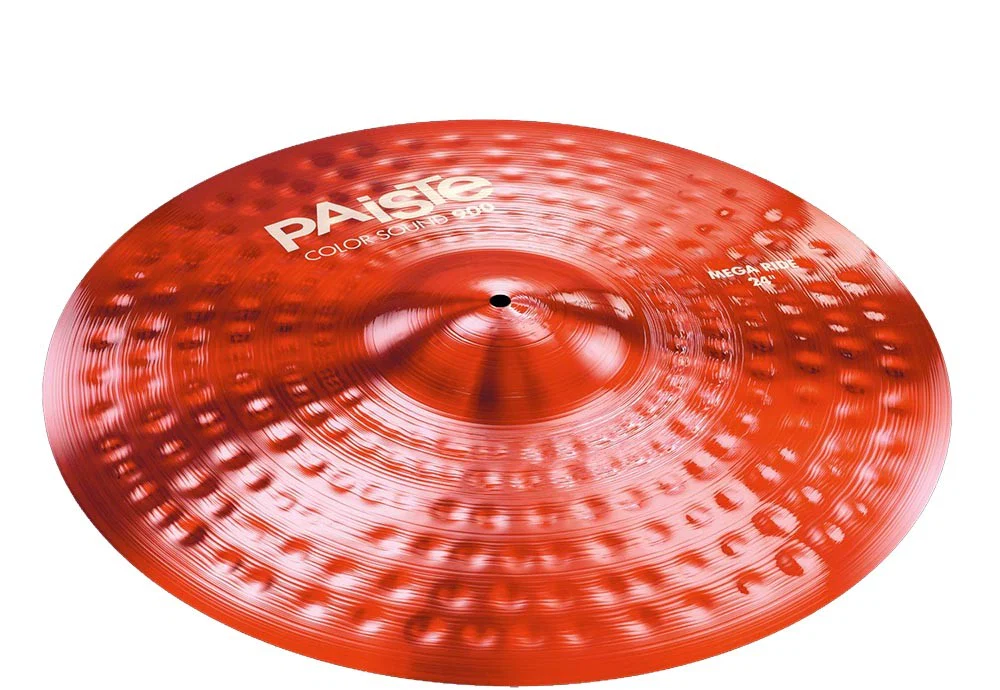 PAISTE 900 COLOR SOUND RED MEGA RIDE 24 PLATO BATERIA