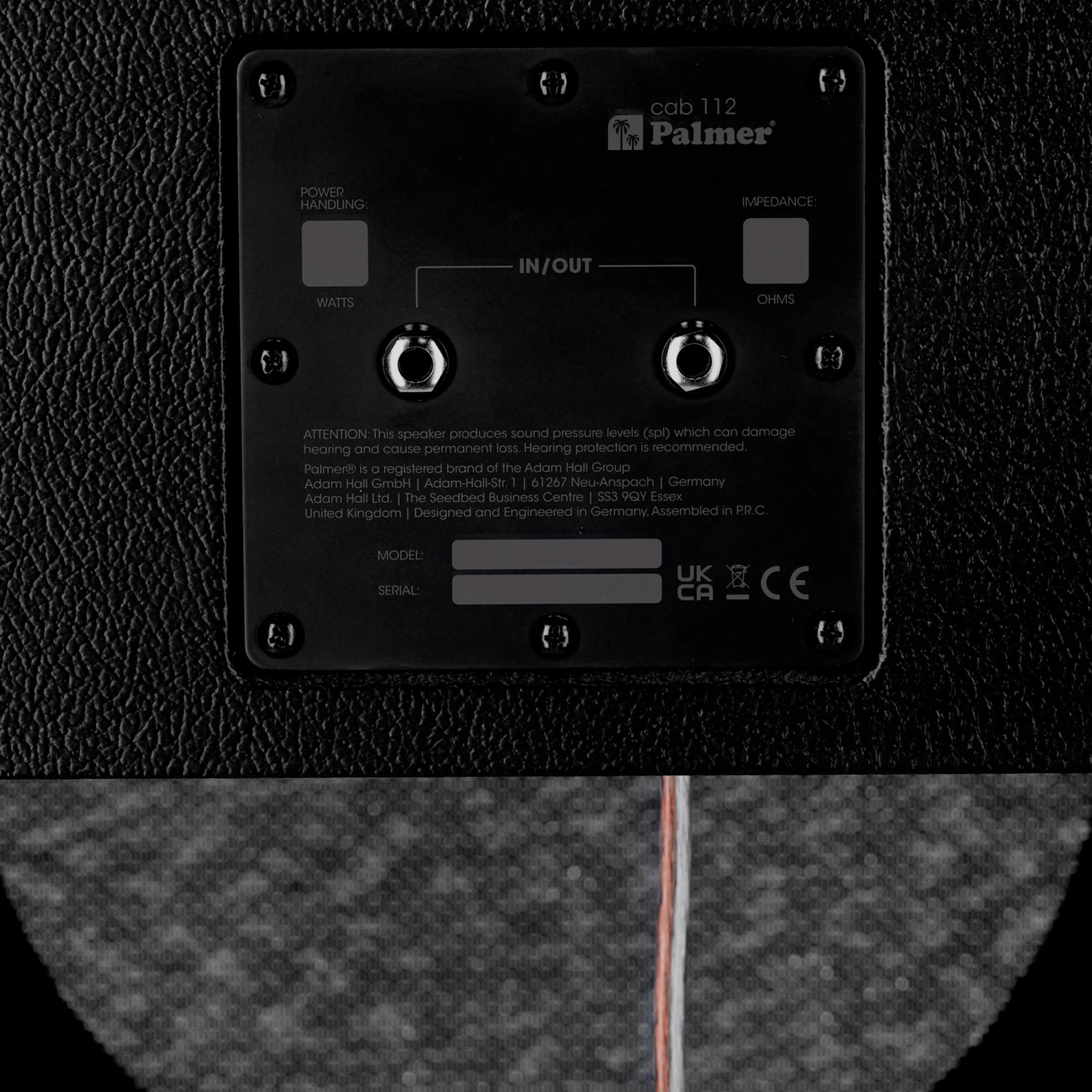 PALMER PCAB112BX PANTALLA VACIA 1X12 PARA AMPLIFICADOR GUITARRA ABIERTA - Image 6