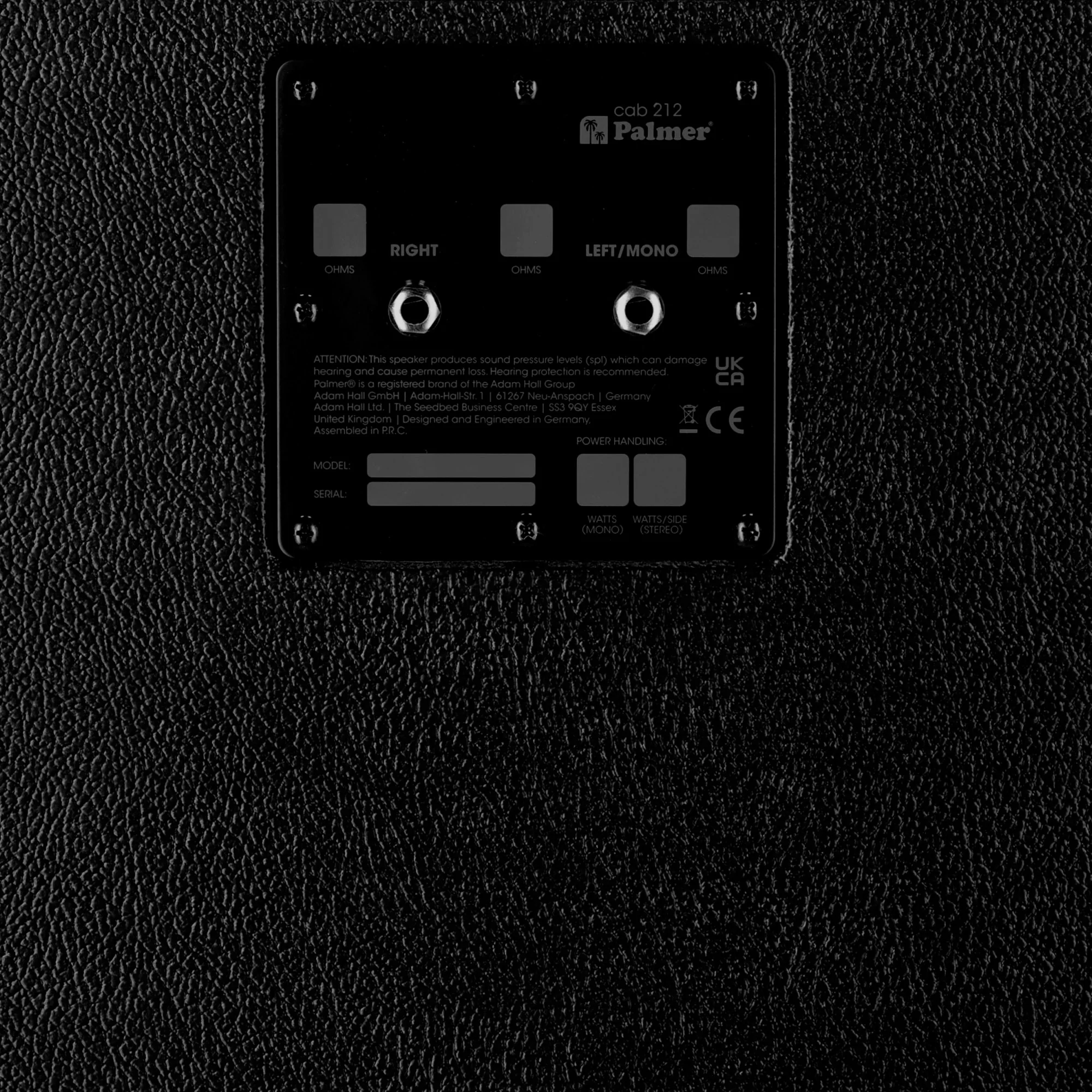 PALMER PCAB212X PANTALLA VACIA PARA AMPLIFICADOR GUITARRA 2X12 CERRADA - Image 6