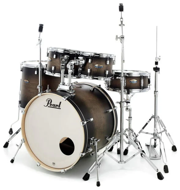 PEARL DMP905 C262 DECADE MAPLE BATERIA ACUSTICA CON HERRAJES SATIN BLACK BURST - Image 3
