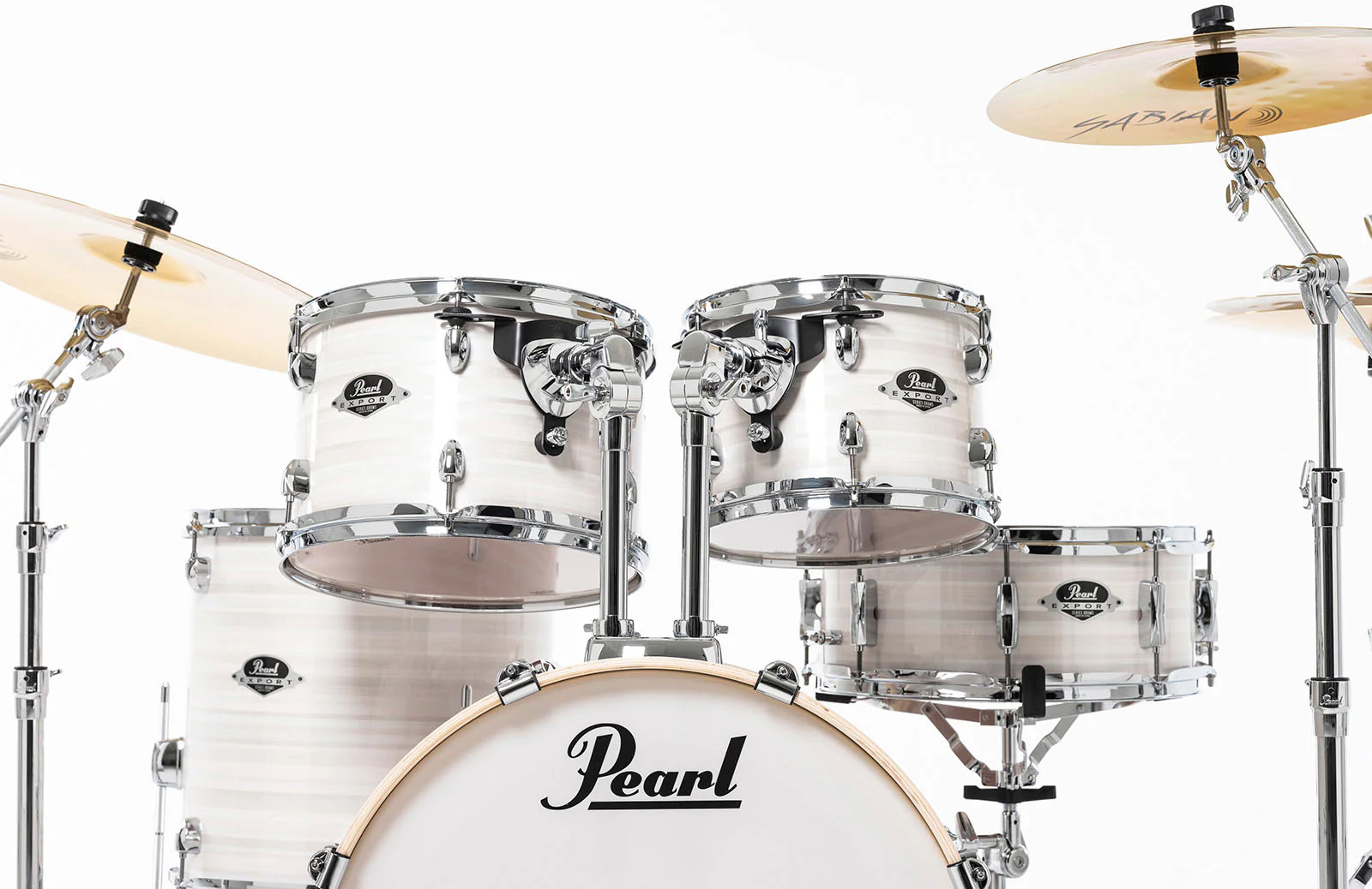 PEARL EXX705NBR C777 EXPORT BATERIA ACUSTICA CON HERRAJES Y PLATOS SLIPSTREAM WHITE - Image 14