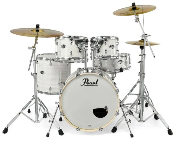 PEARL EXX705NBR C777 EXPORT BATERIA ACUSTICA CON HERRAJES Y PLATOS SLIPSTREAM WHITE - Image 2