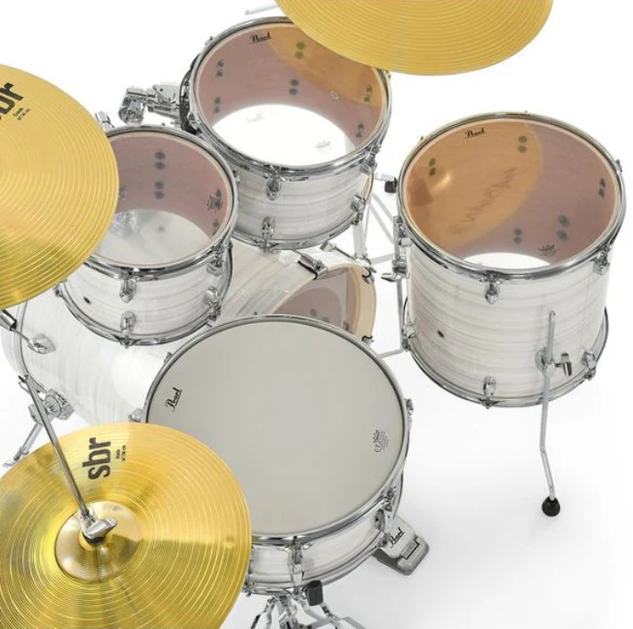 PEARL EXX705NBR C777 EXPORT BATERIA ACUSTICA CON HERRAJES Y PLATOS SLIPSTREAM WHITE - Image 8