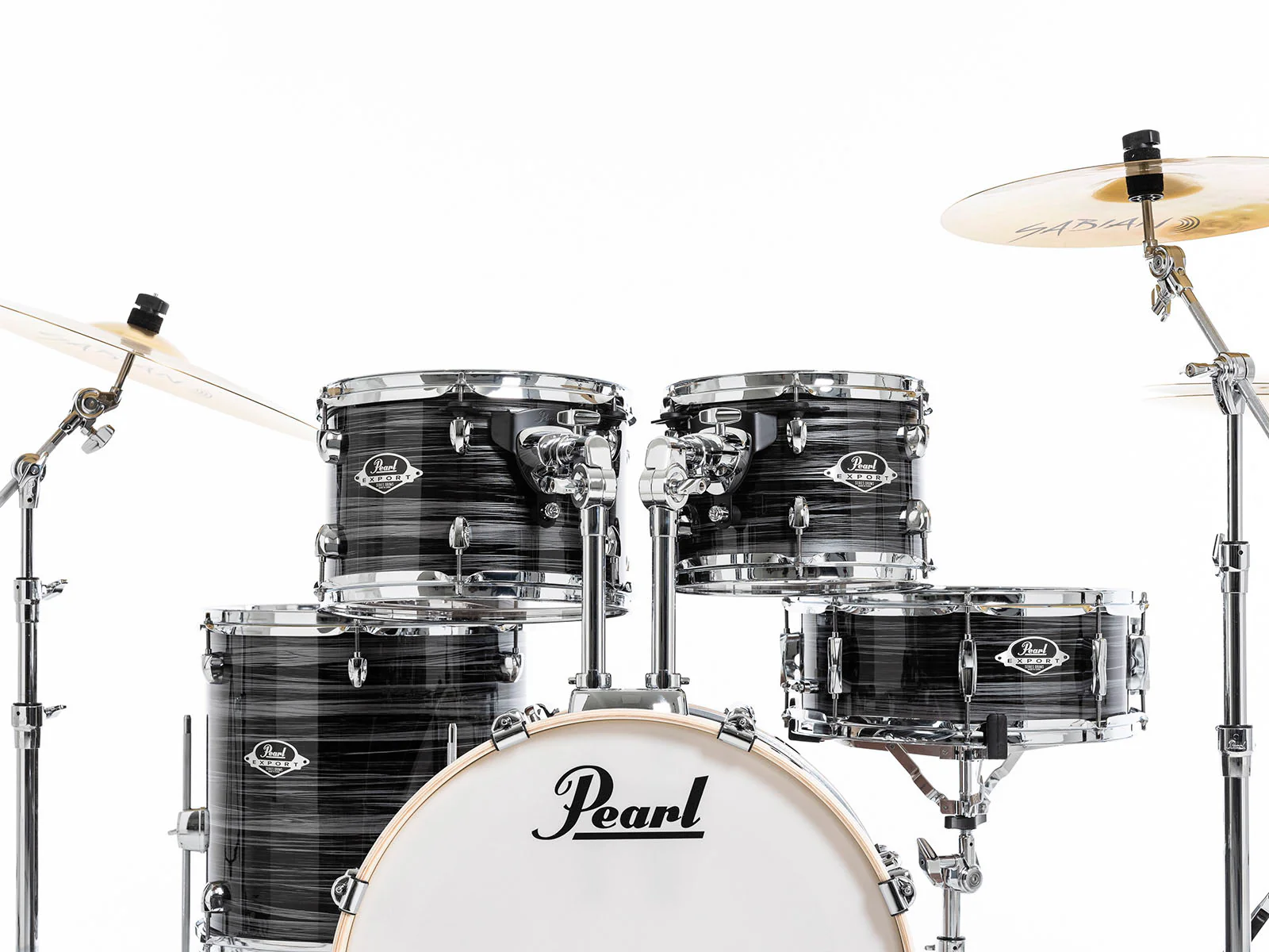 PEARL EXX705NBR C778 EXPORT BATERIA ACUSTICA CON HERRAJES Y PLATOS GRAPHITE SILVER TWIST - Image 14