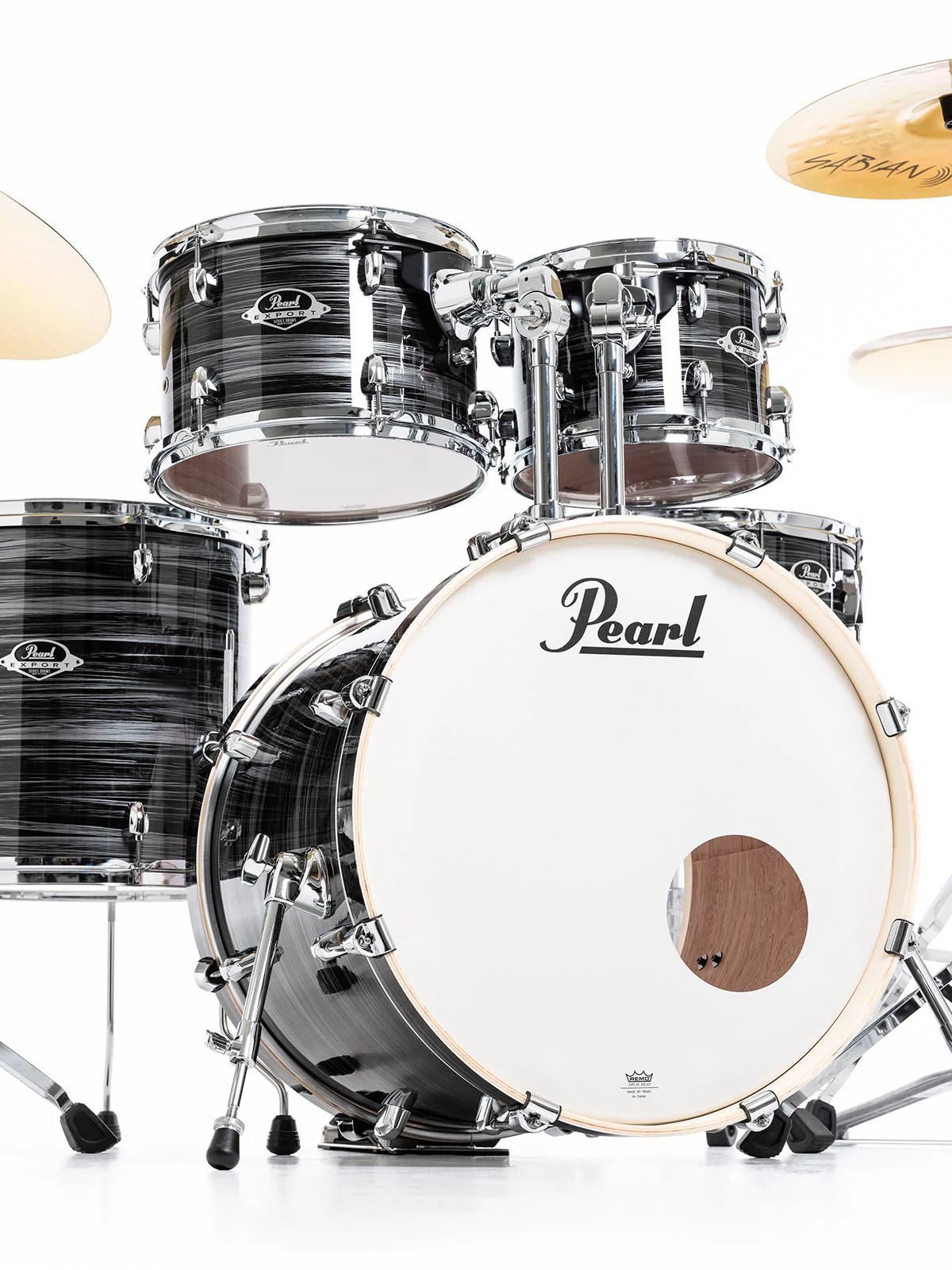 PEARL EXX705NBR C778 EXPORT BATERIA ACUSTICA CON HERRAJES Y PLATOS GRAPHITE SILVER TWIST - Image 15