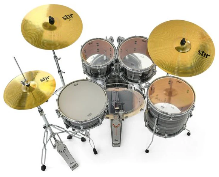 PEARL EXX705NBR C778 EXPORT BATERIA ACUSTICA CON HERRAJES Y PLATOS GRAPHITE SILVER TWIST - Image 7