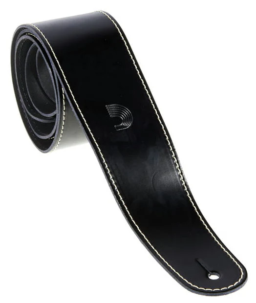 PLANET WAVES 25LS00DX CORREA CUERO 2,5 NEGRA RIBETEADA - Image 3