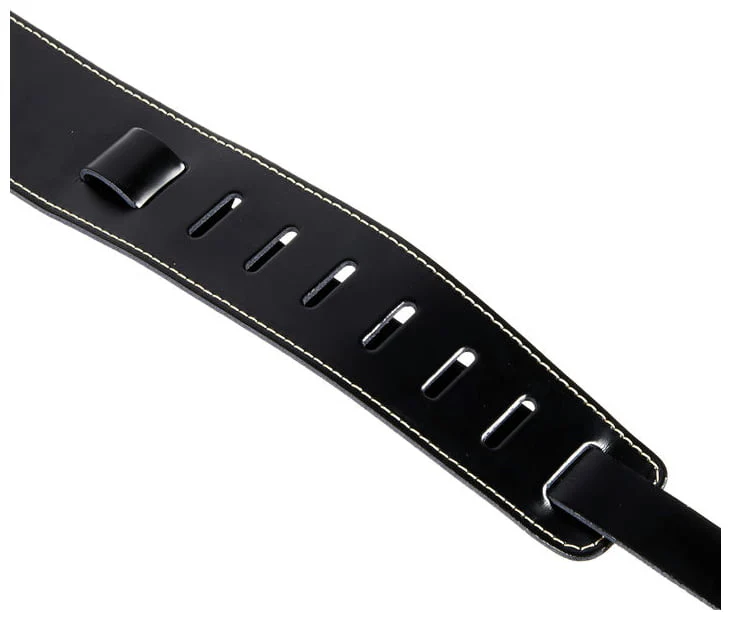 PLANET WAVES 25LS00DX CORREA CUERO 2,5 NEGRA RIBETEADA - Image 5