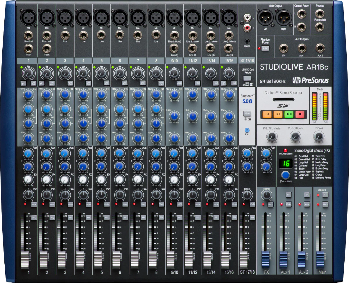 PRESONUS STUDIOLIVE AR16C MESA DE MEZCLAS ANALOGICA 18 CANALES - Image 16