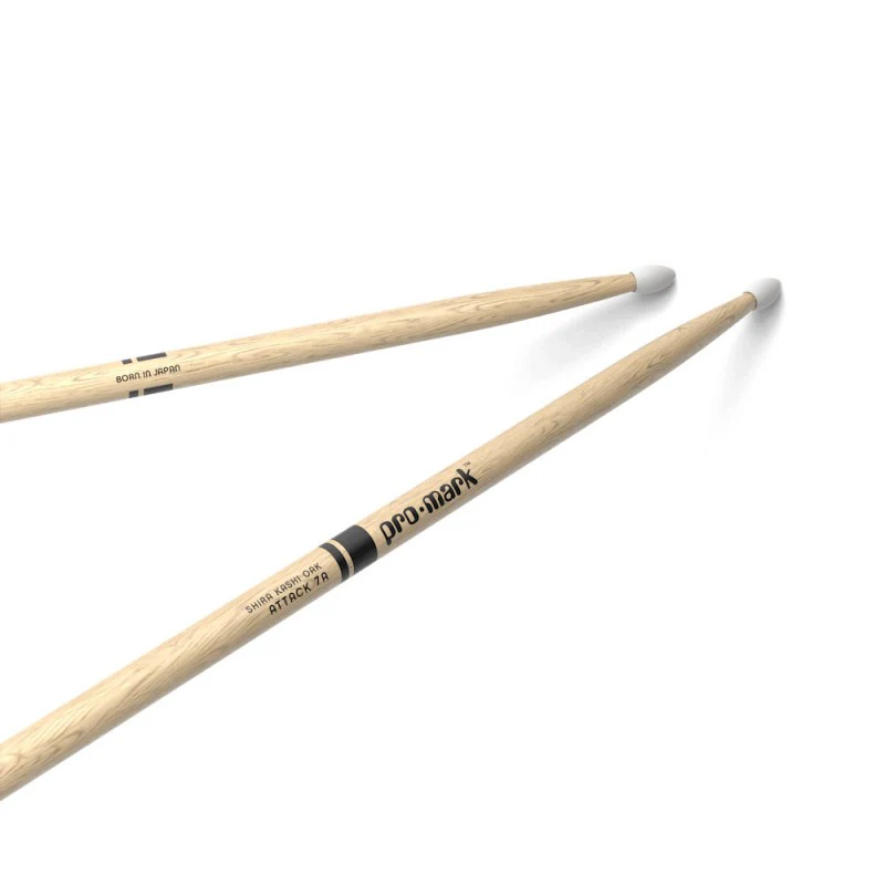PRO MARK PW7AN CLASSIC ATTACK SHIRA KASHI OAK PAR BAQUETAS BATERIA PUNTA DE NYLON - Image 3