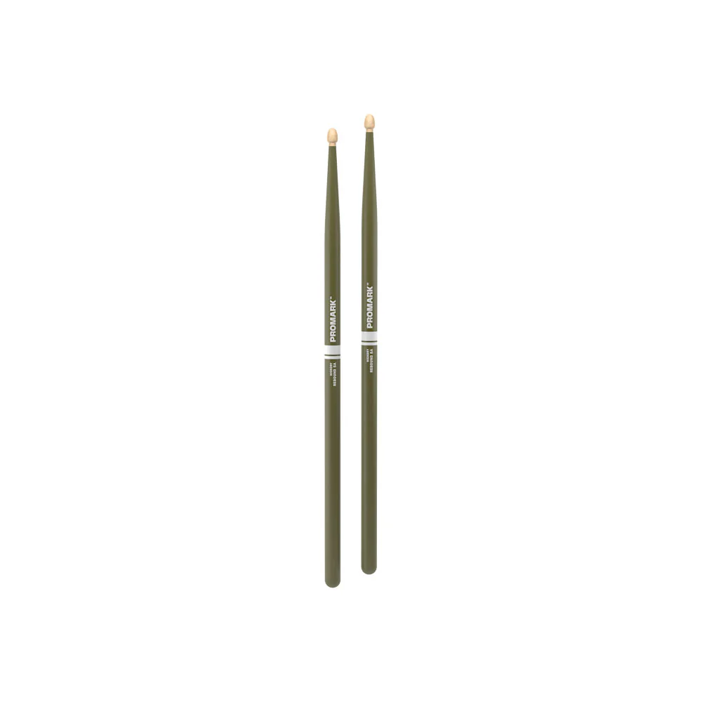 PRO MARK RBH565AW-GREEN REBOUND 5A PAR BAQUETAS BATERIA VERDES