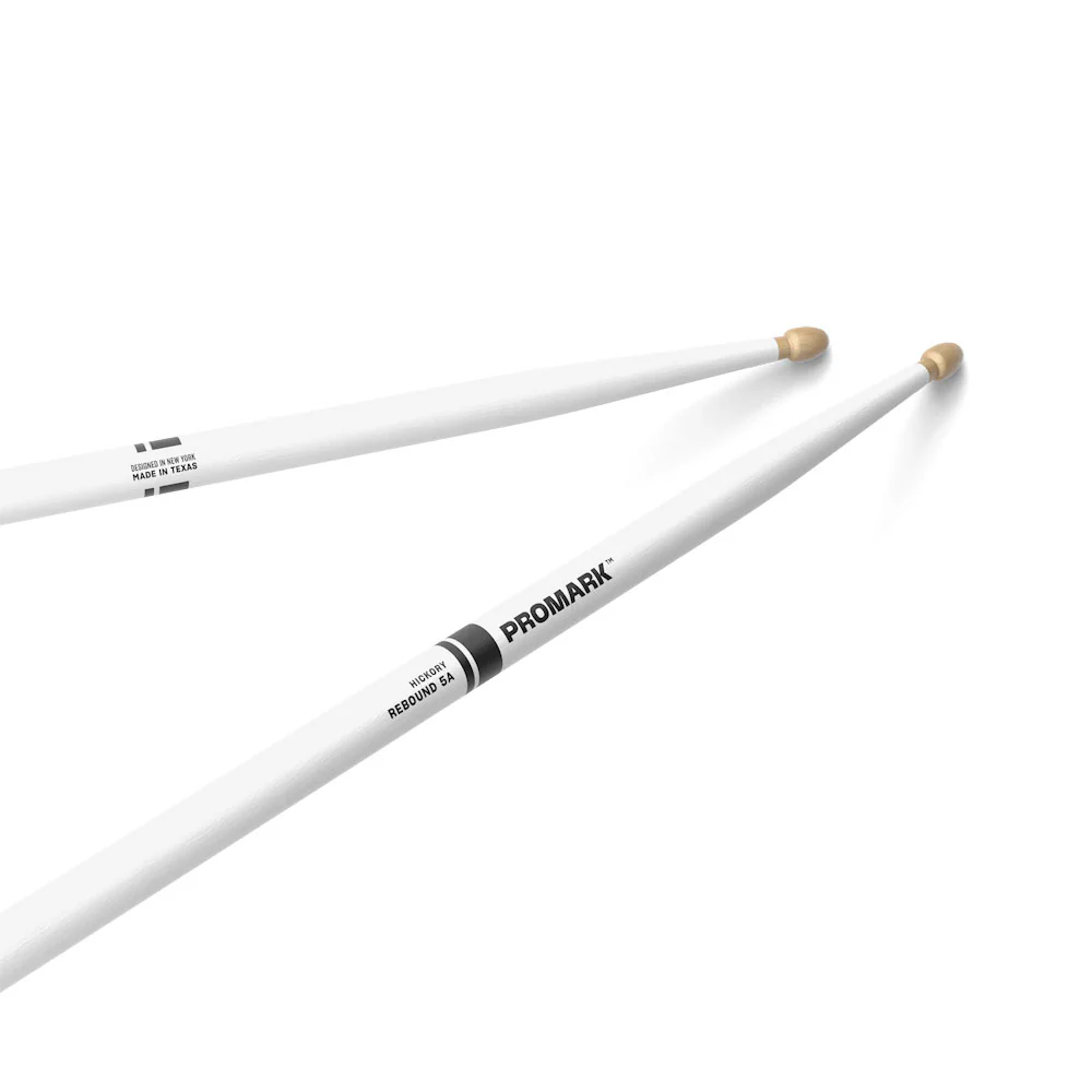 PRO MARK RBH565AW-WHITE REBOUND 5A PAR BAQUETAS BATERIA BLANCAS - Image 2