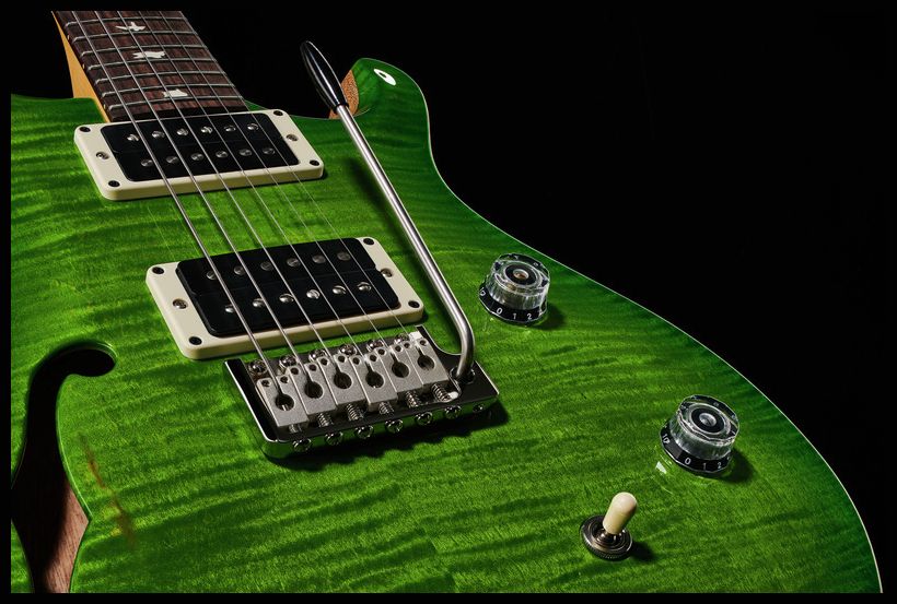 PRS CE24 SEMIHOLLOW EV GUITARRA ELECTRICA ERIZA VERDE - Image 7