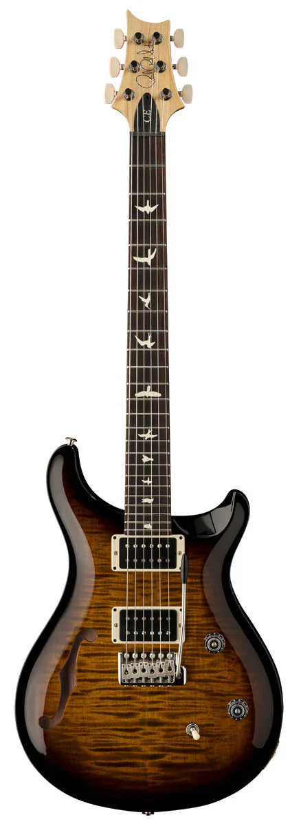 PRS CE24 SH BA SEMI HOLLOW GUITARRA ELECTRICA BLACK AMBER