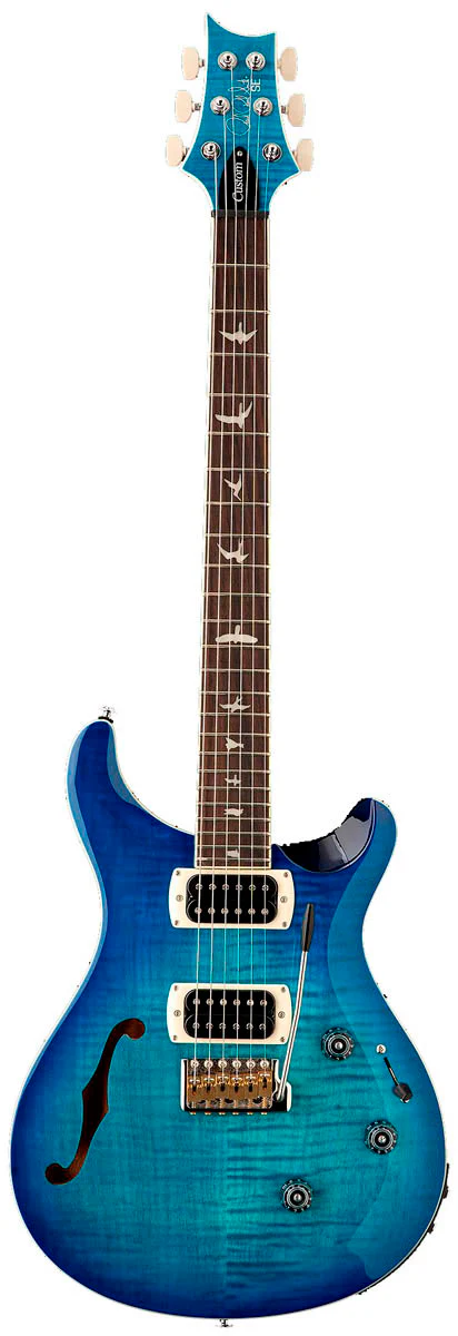 PRS SE CUSTOM 24 SEMIHOLLOW PIEZO LB GUITARRA ELECTRICA LAKE BLUE