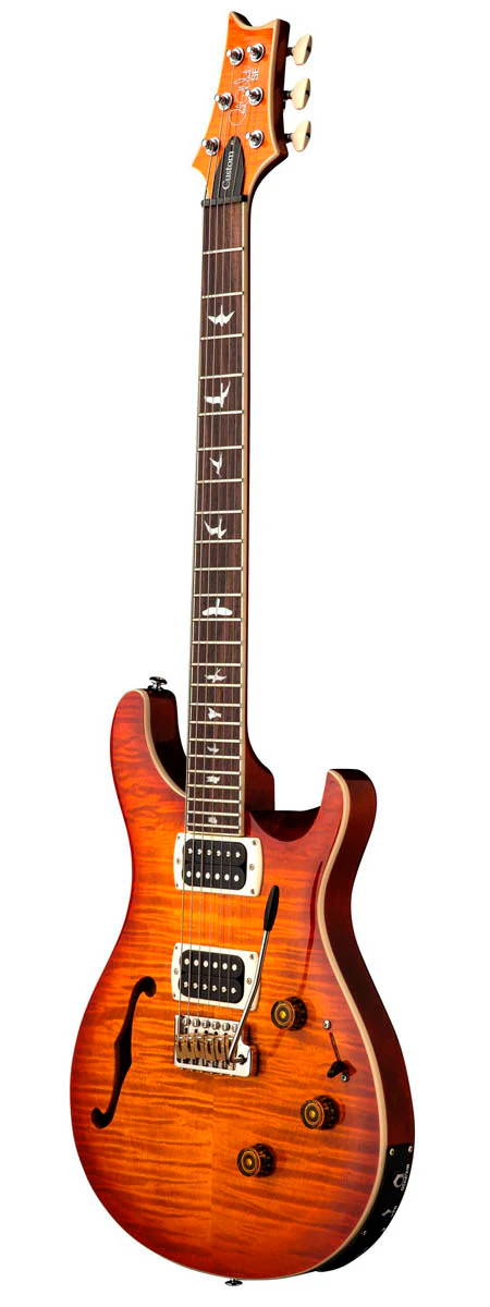 PRS SE CUSTOM 24 SEMIHOLLOW PIEZO VS GUITARRA ELECTRICA VINTAGE SUNBURST - Image 2