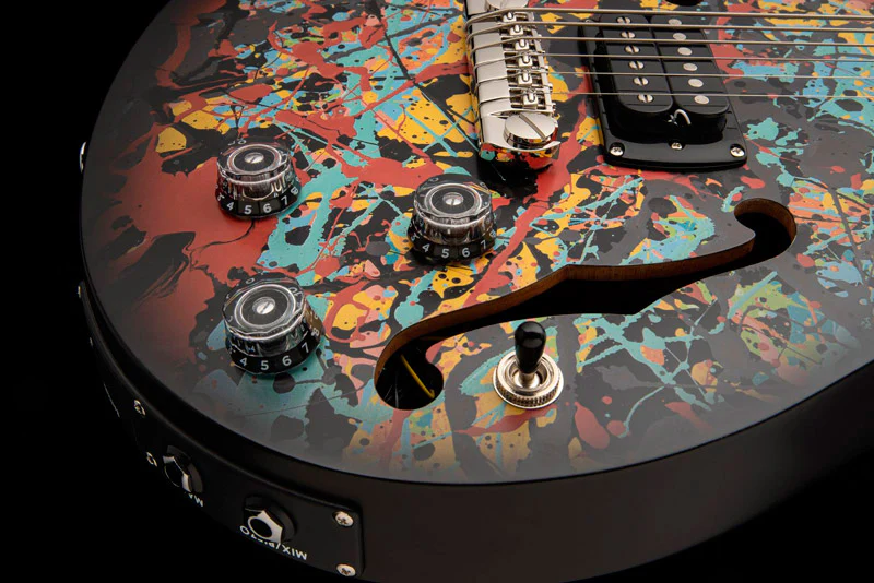 PRS SE ED SHEERAN HOLLOWBODY BARITONE LTD CS GUITARRA ELECTRICA COSMIC SPLASH - Image 5