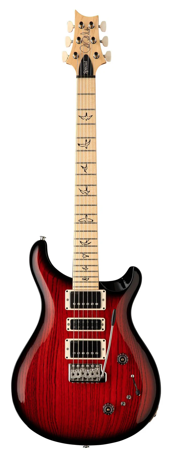 PRS SWAMP ASH SPECIAL MAPLE SSB GUITARRA ELECTRICA SCARLET SMOKEBURST