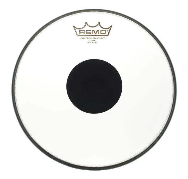 REMO CS0310 PARCHE TRANSPARENTE CENTRO NEGRO 10 PULGADAS