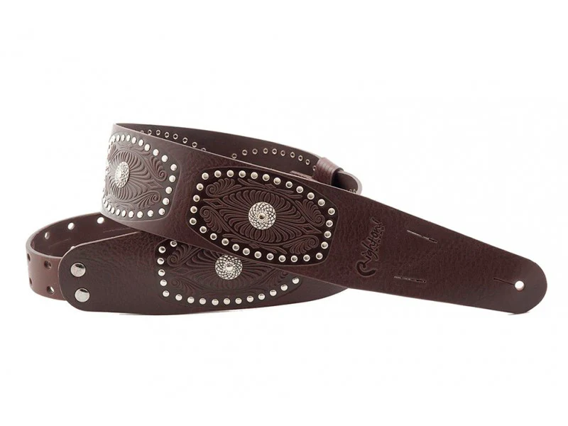 RIGHTON SHIELD-BR CORREA GUITARRA MARRON.