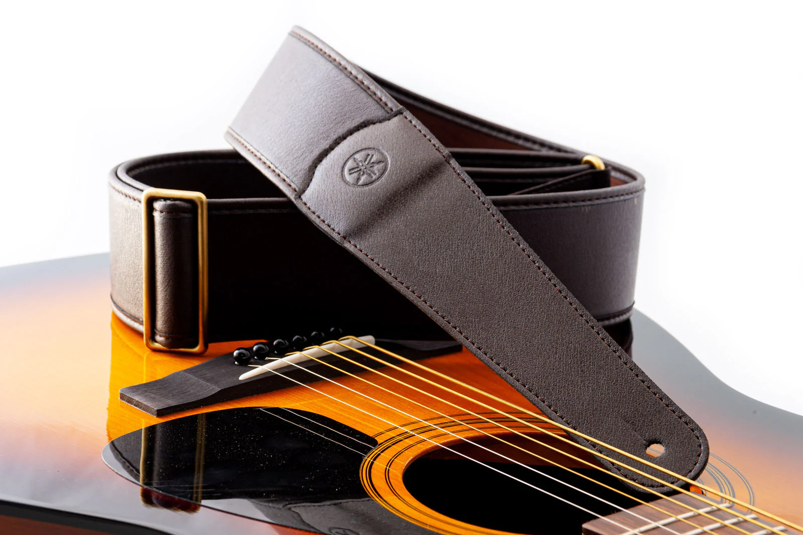 RIGHTON YAMAHA PERFORMER DARK BROWN CORREA GUITARRA ACUSTICA - Image 4