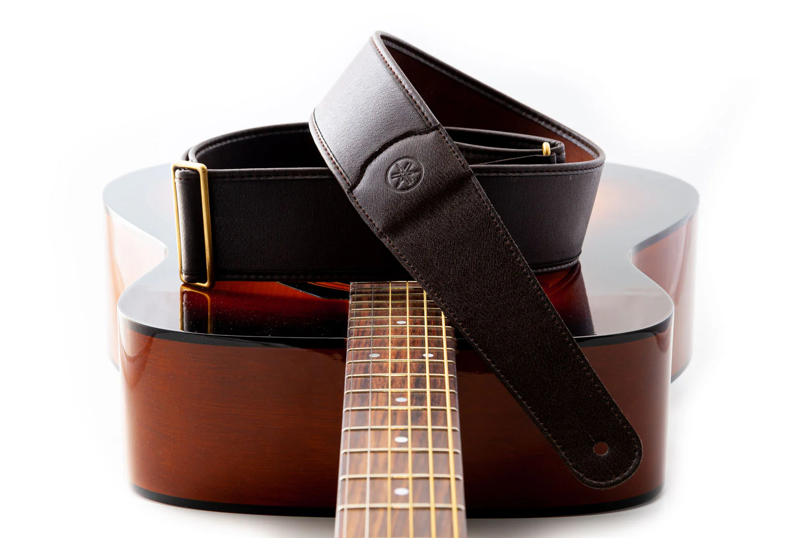 RIGHTON YAMAHA PERFORMER DARK BROWN CORREA GUITARRA ACUSTICA - Image 5