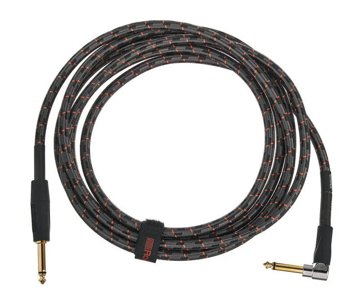 ROLAND RIC-G10A CABLE INSTRUMENTO GOLD SERIES JACK ANGULADO JACK RECTO 3 METROS