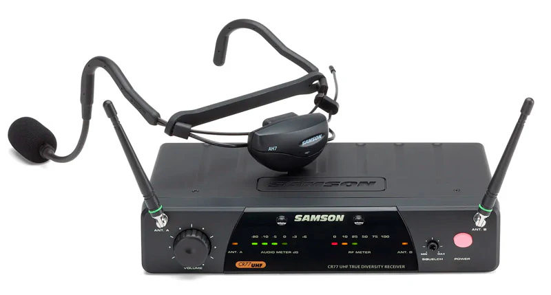 SAMSON AIRLINE 77 UHF AH7 E3 AEROBIC SISTEMA MICROFONO DIADEMA INALAMBRICO 864.500MHZ