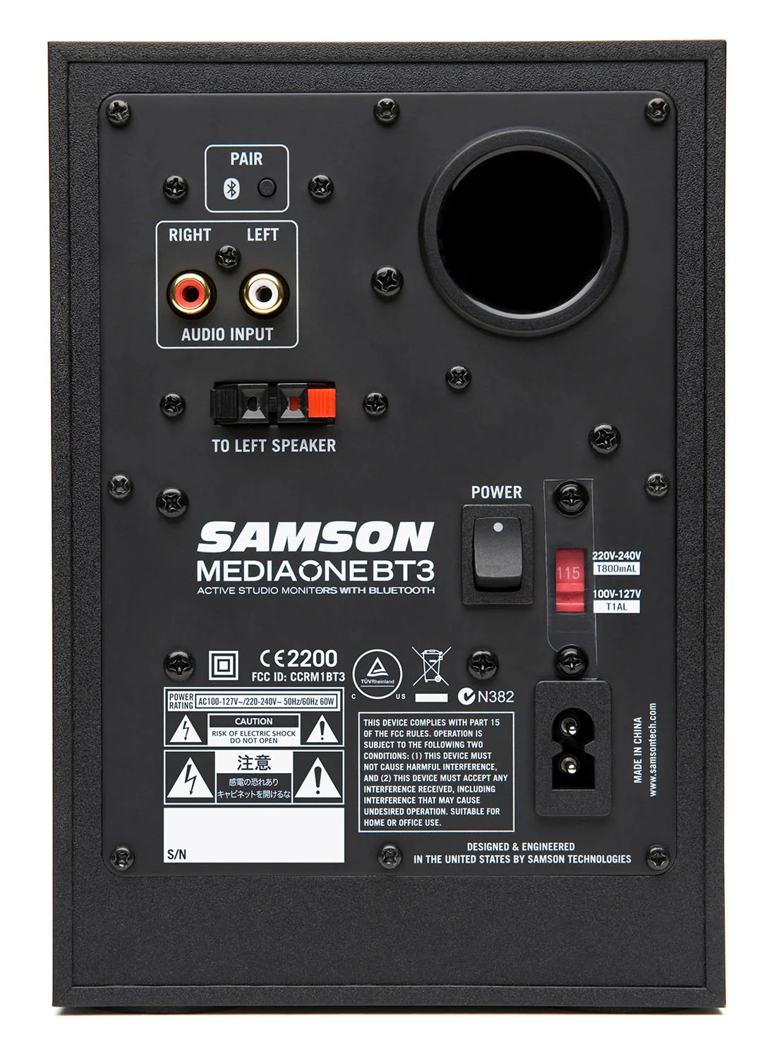 SAMSON MEDIAONE BT3 PAREJA MONITORES ESTUDIO ACTIVOS - Image 3