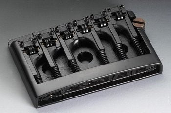 SCHALLER SB0281003 NON-TREMOLO BRASS GUITAR BRIDGE BLACK PLATED ADJUSTABLE SPACING 2 ~ 2-1/4