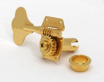SCHALLER TK0791002 SCHALLER BML 4 IN LINE OPEN GEAR VINTAGE STYLE BASS KEYS WITH GOLD FINISH