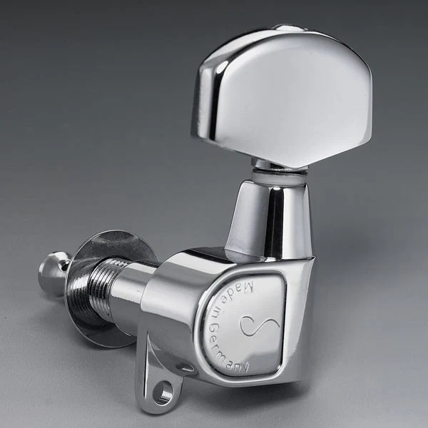 SCHALLER TK0971010 SCHALLER M6CH TUNING KEYS CHROME 3 X 3 WITH MOUNTING SCREWS 12:1 RATIO