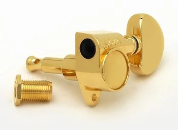 SCHALLER TK7840002 TUNING KEYS GROVER STYLE 3 X 3 GOLD WITH HARDWARE 16:1.