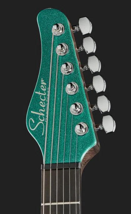 SCHECTER AM-6 TREM AJ AARON MARSHALL GUITARRA ELECTRICA ARCTIC JADE - Image 15