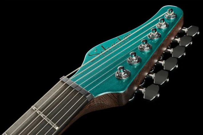 SCHECTER AM-6 TREM AJ AARON MARSHALL GUITARRA ELECTRICA ARCTIC JADE - Image 24