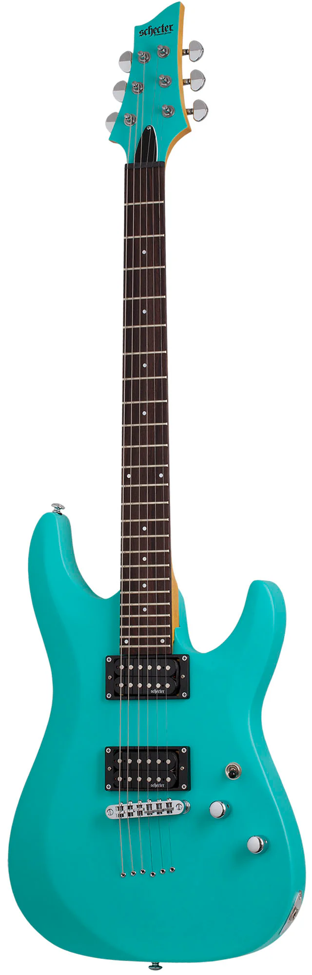 SCHECTER C-6 DELUXE SAQUA GUITARRA ELECTRICA SATIN AQUA