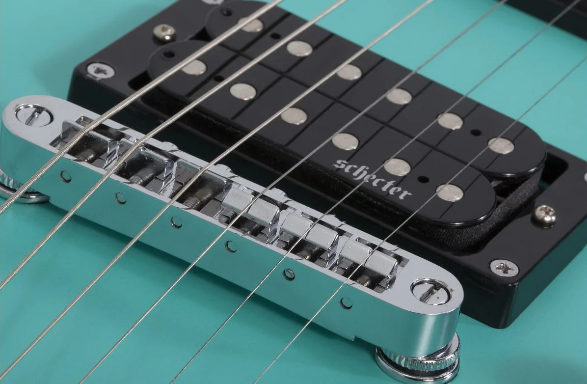 SCHECTER C-6 DELUXE SAQUA GUITARRA ELECTRICA SATIN AQUA - Image 6