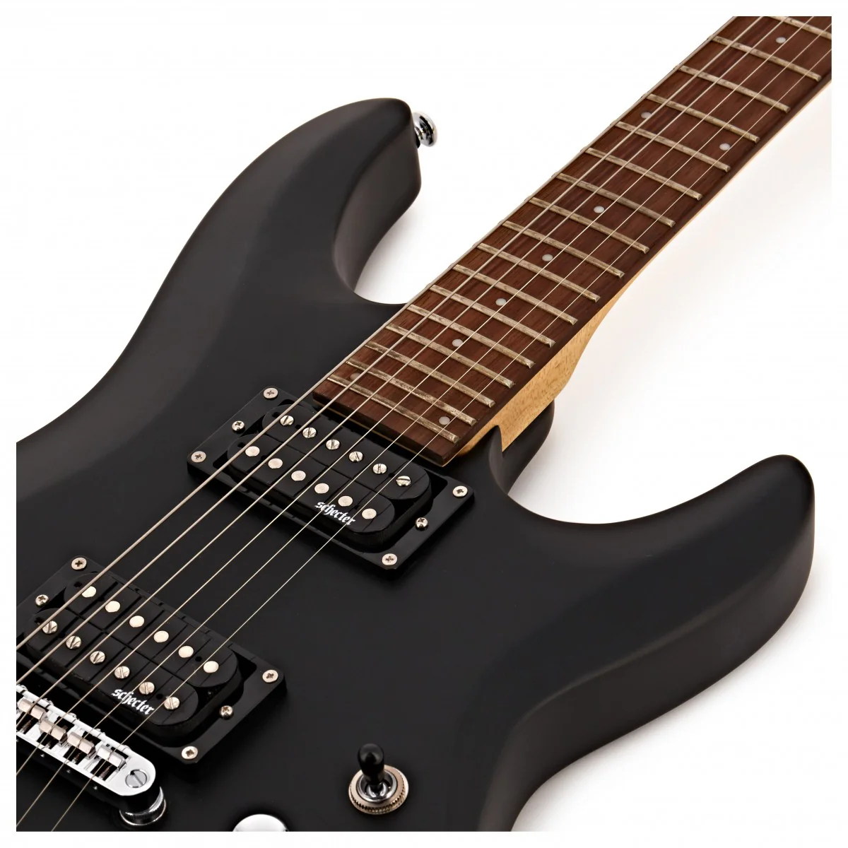 SCHECTER C-6 DELUXE SBK GUITARRA ELECTRICA SATIN BLACK - Image 11