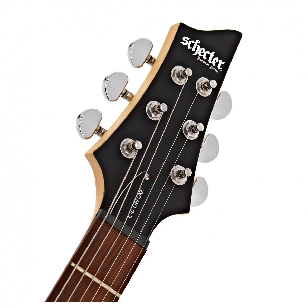 SCHECTER C-6 DELUXE SBK GUITARRA ELECTRICA SATIN BLACK - Image 13