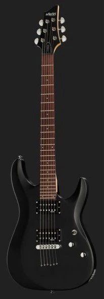 SCHECTER C-6 DELUXE SBK GUITARRA ELECTRICA SATIN BLACK - Image 14