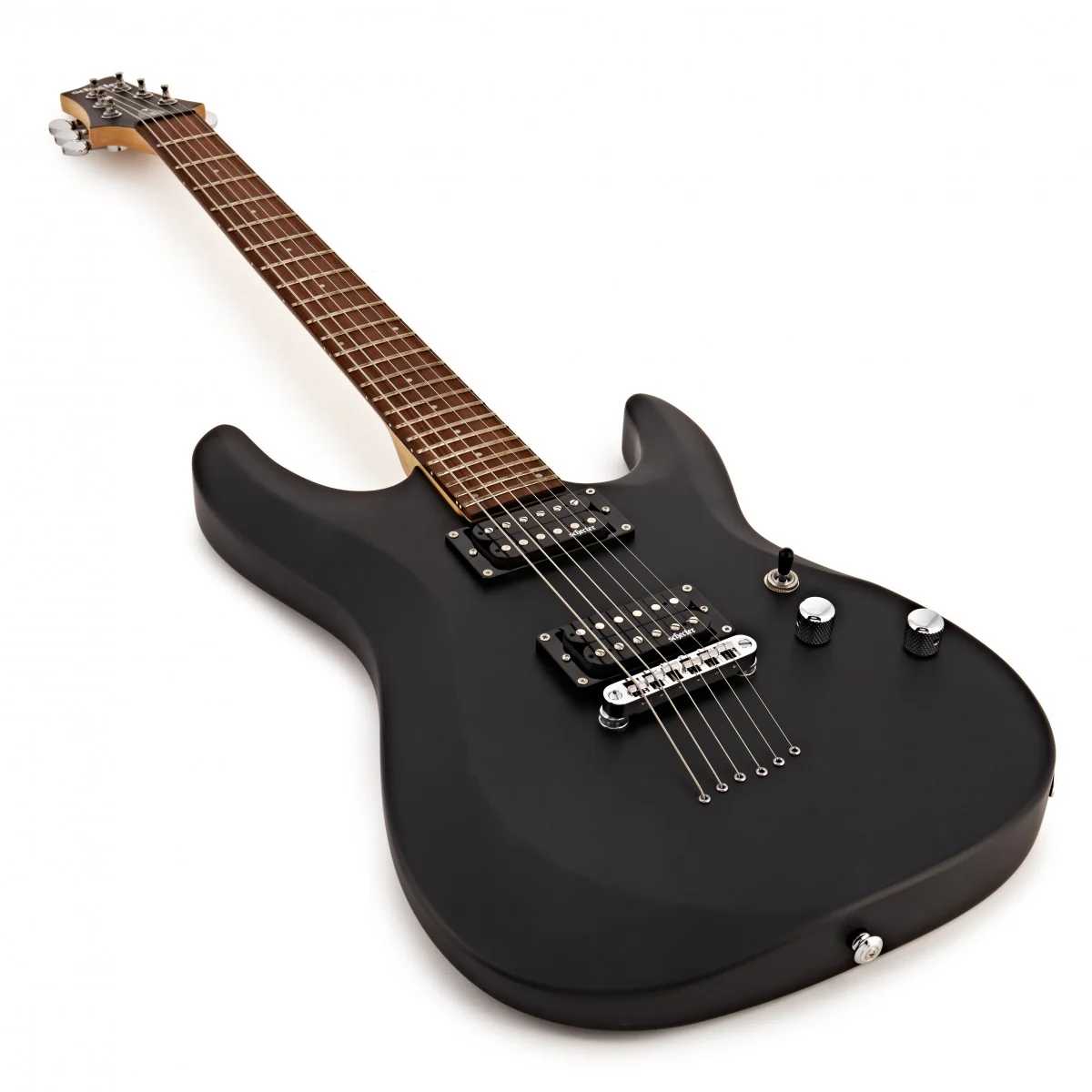 SCHECTER C-6 DELUXE SBK GUITARRA ELECTRICA SATIN BLACK - Image 9