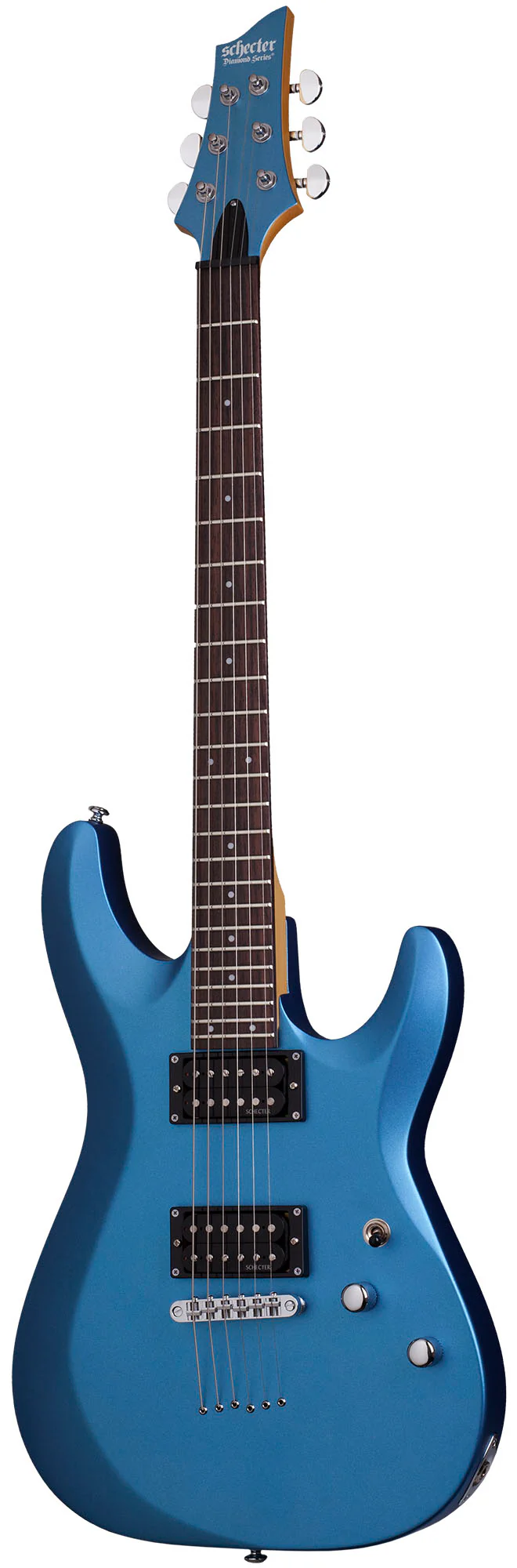 SCHECTER C-6 DELUXE SMLB GUITARRA ELECTRICA SATIN METALLIC LIGHT BLUE