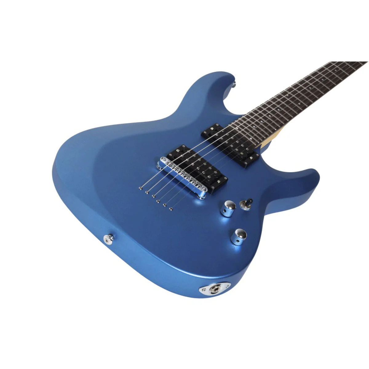 SCHECTER C-6 DELUXE SMLB GUITARRA ELECTRICA SATIN METALLIC LIGHT BLUE - Image 4