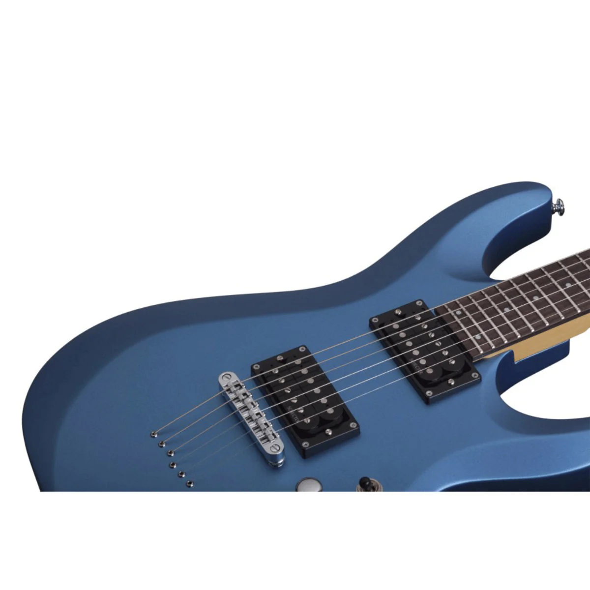 SCHECTER C-6 DELUXE SMLB GUITARRA ELECTRICA SATIN METALLIC LIGHT BLUE - Image 7