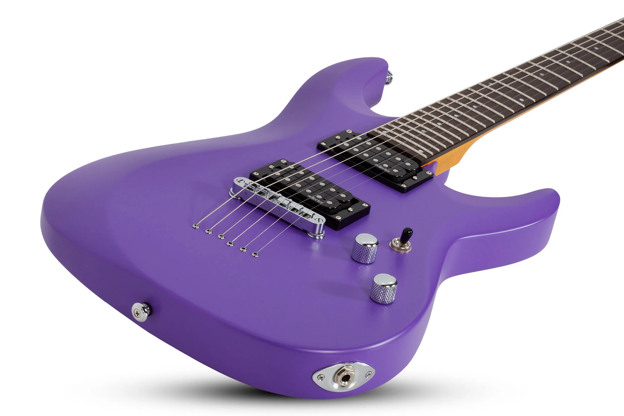 SCHECTER C-6 DELUXE SPL GUITARRA ELECTRICA SATIN PURPLE - Image 5