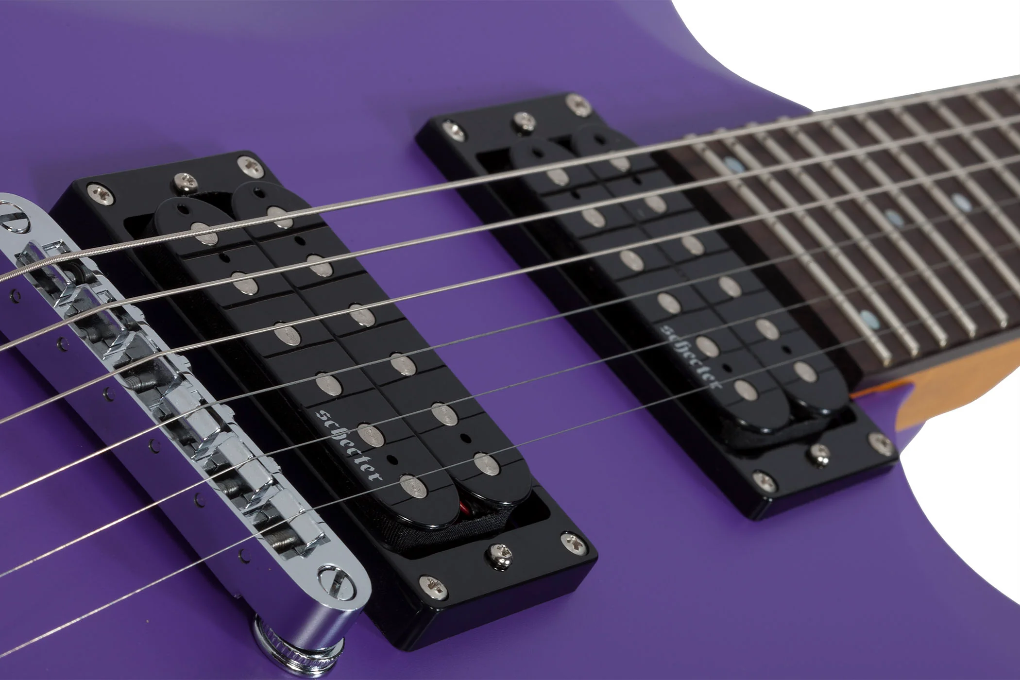 SCHECTER C-6 DELUXE SPL GUITARRA ELECTRICA SATIN PURPLE - Image 7